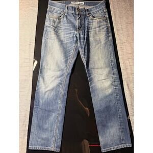 Express Jeans Rocco Slim Fit Straight Leg Medium Wash Denim Mens 31x32